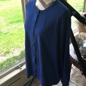 Croft and barrow blue cardigan 2x